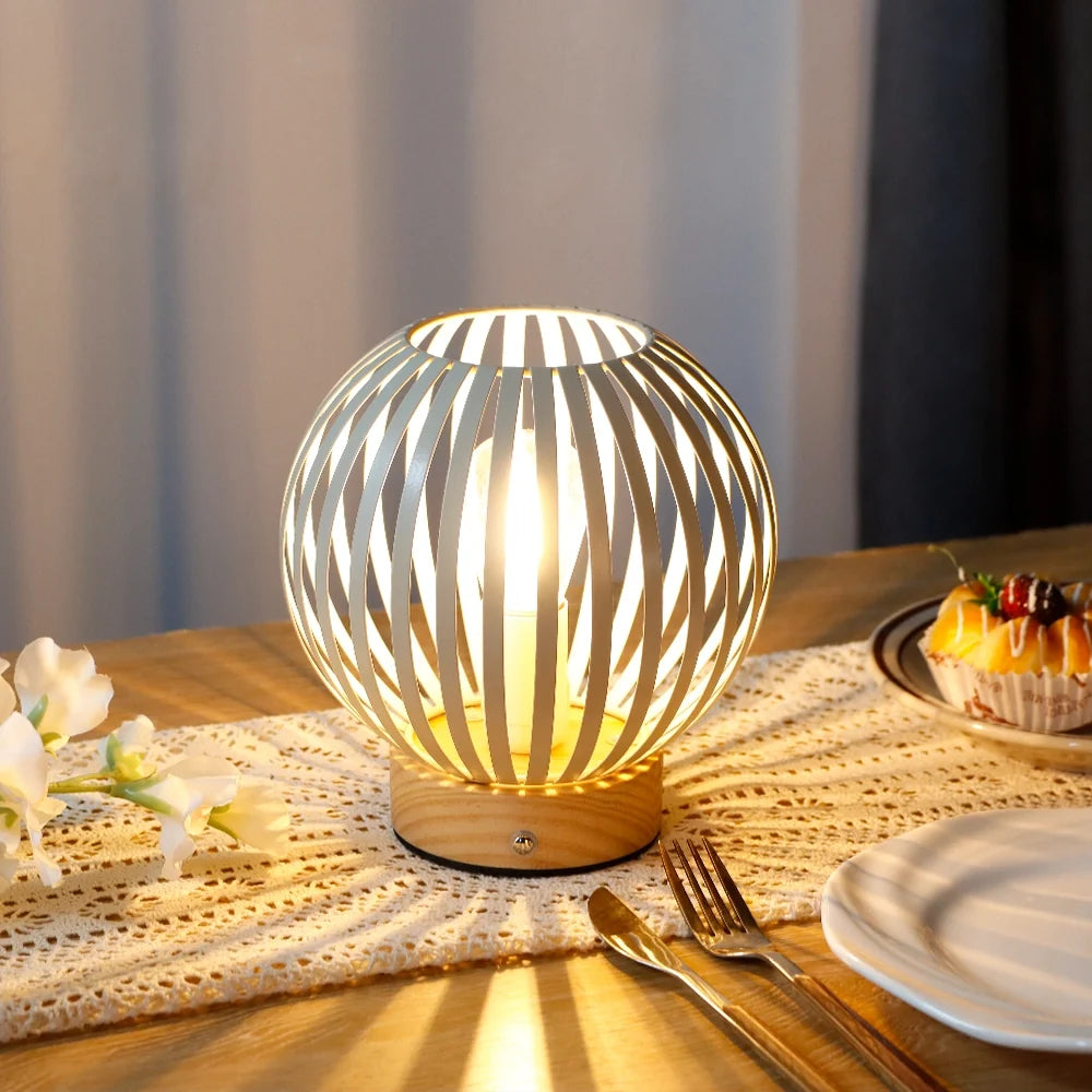  6'H Rechargeable Touch Bedside Table Lamp(Round)