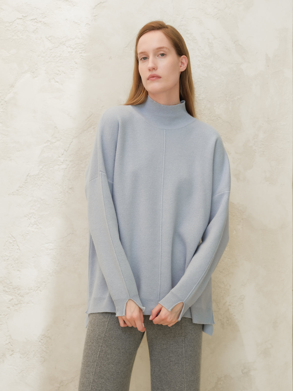 Cashmere Mix Maxi Turtleneck