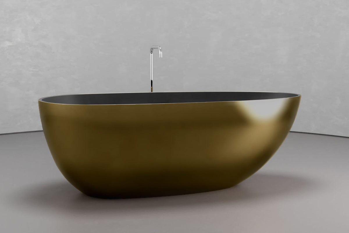 Egg-Shaped Freestanding Concrete Bathtub – Bespoke Collection