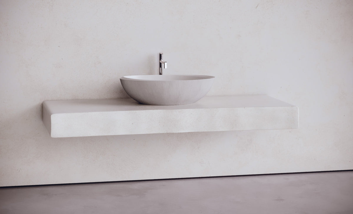 Oval Concrete Vessel Sink – Studio Collection