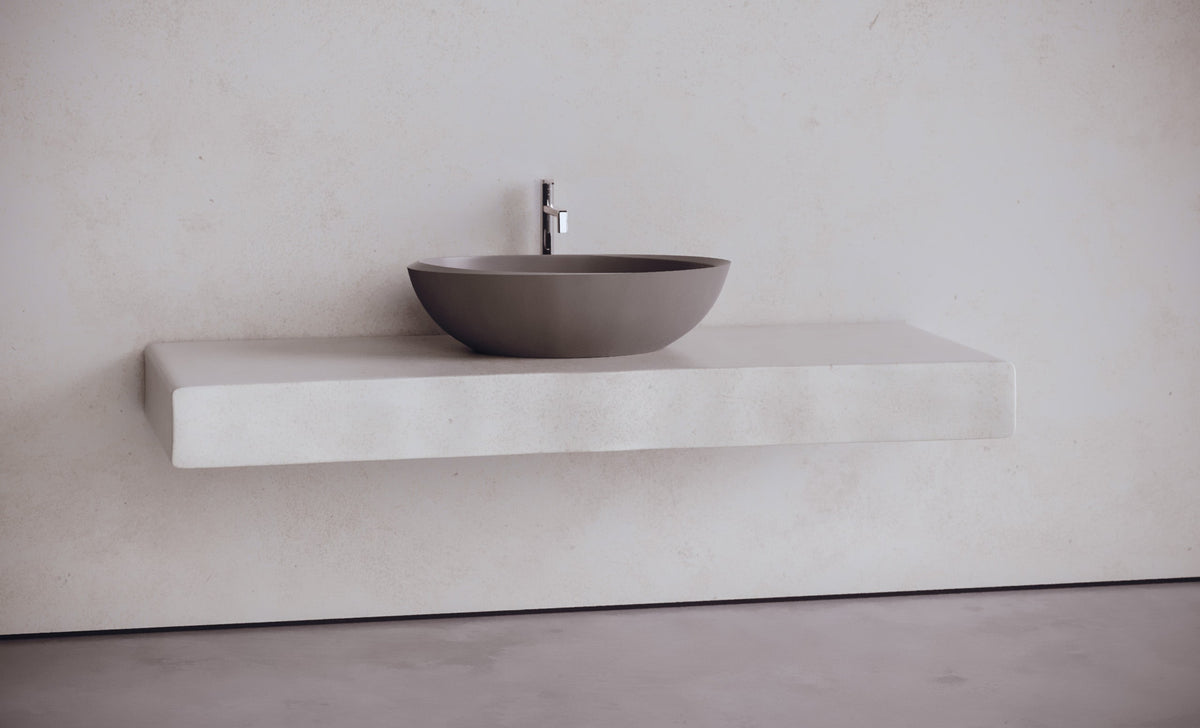 Oval Concrete Vessel Sink – Studio Collection