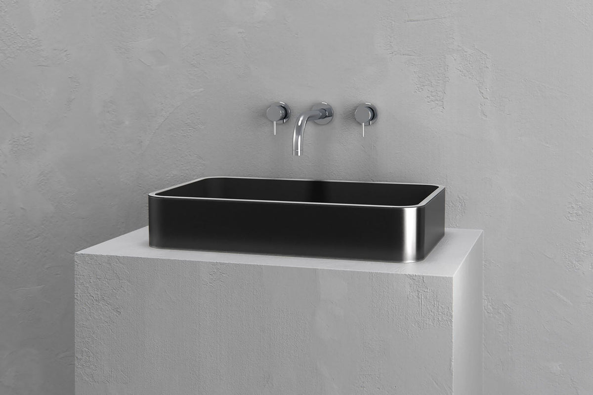 Rectangular Concrete Vessel Sink