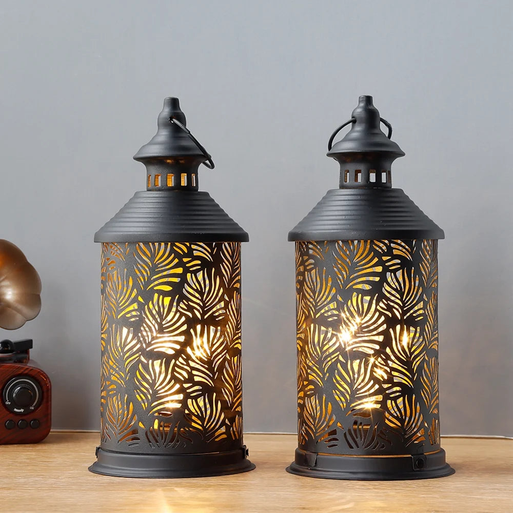  Set of 2-10.5" H Metal Table Lamps(Phoenix Tail)