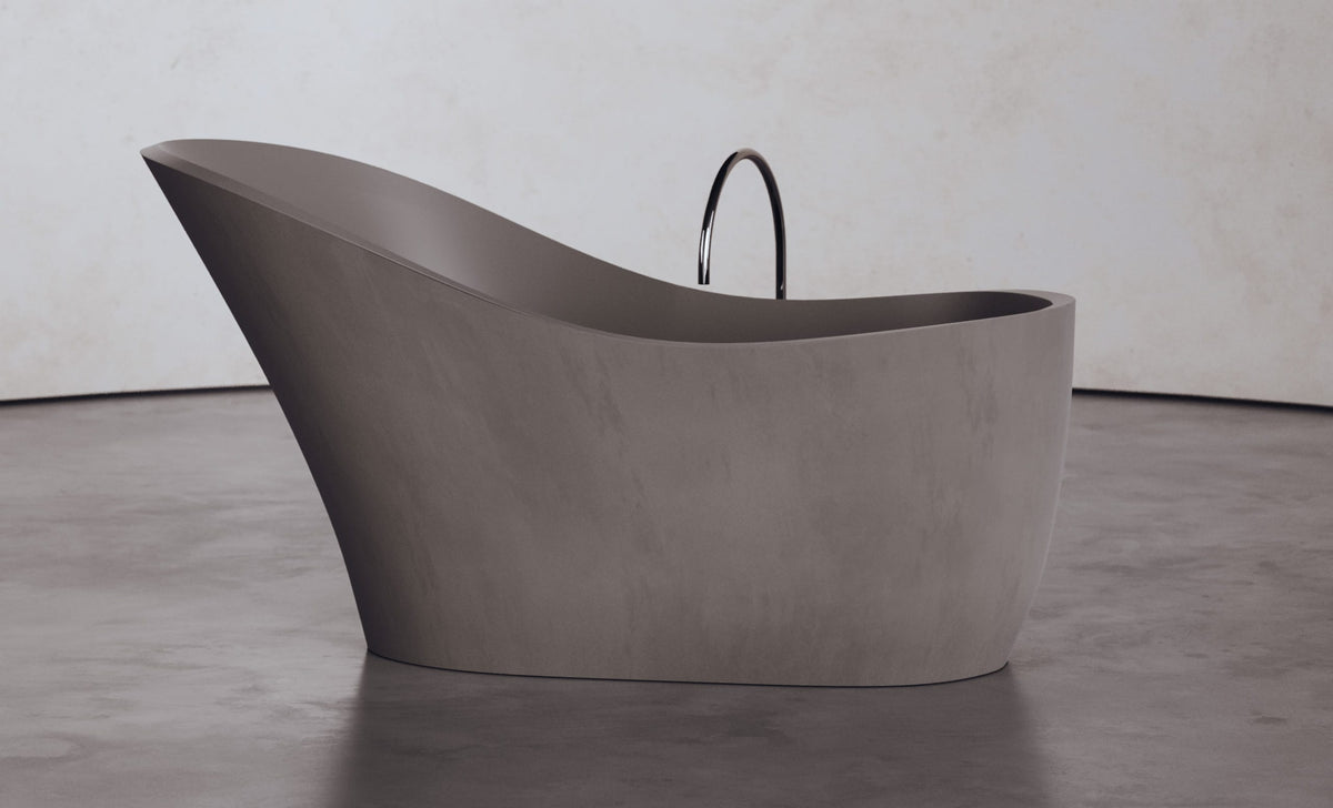 Slipper Freestanding Concrete Bathtub – Studio Collection